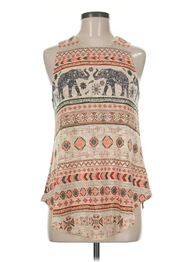 Pre-owned Ginger G Sleeveless Blouse In Ivory