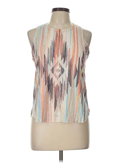 Pre-owned Ginger G Tank Top Tan Halter Neckline Tops