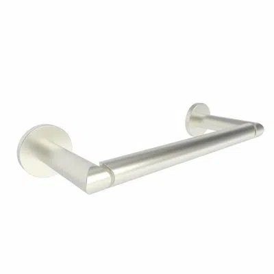 Ginger Sine 8" Wall Mount Towel Bar In Satin Nickel