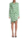 Ginger & Smart Women's Odyssey Checkered Silk Knee-length Dress In Green Multi