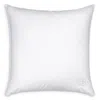 Gingerlily 50/50 Silk Blend Euro Pillow, 26 X 26 In White