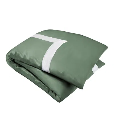 Gingerlily Ashdown Silk Duvet Cover, King In Green