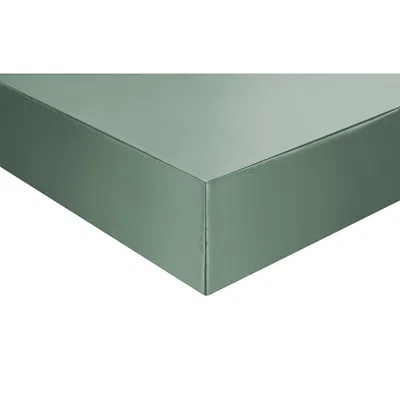 Gingerlily Ashdown Silk Fitted Sheet, Queen In Green