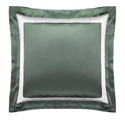 Gingerlily Ashdown Silk Sham, Euro In Green