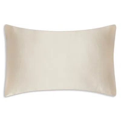 Gingerlily Beauty Box Piped Silk Pillowcase, Standard In Neutral