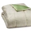 Gingerlily Coral Fern Eiderdown Coverlet, Queen In Green
