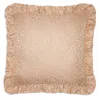 Gingerlily Coral Fern Square Decorative Pillow In Pink