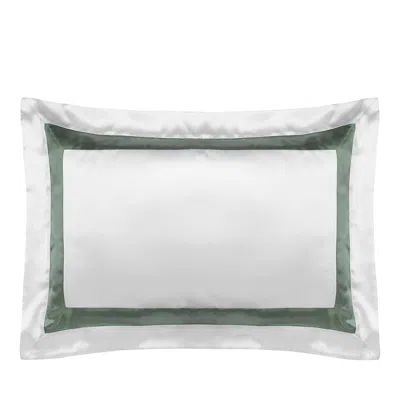 Gingerlily Ebury Oxford Silk Pillowcase, King In Green