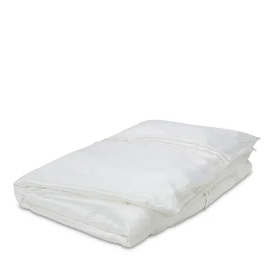 Gingerlily Eva Silk Duvet Cover, Queen In White