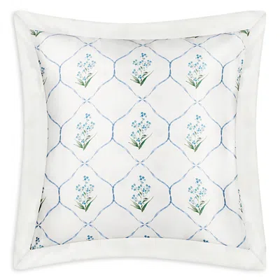 Gingerlily Forget Me Not Silk Euro Sham In White