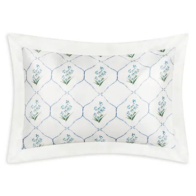 Gingerlily Forget Me Not Silk King Pillowcase In White