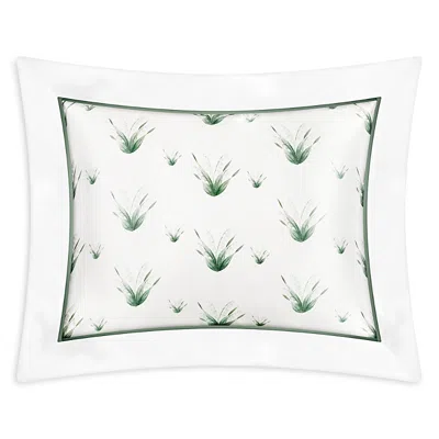 Gingerlily Lily Of The Valley Silk Oxford Standard Pillowcase In Green