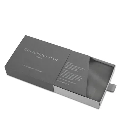 Gingerlily Man Standard Pillowcase In Silver/grey