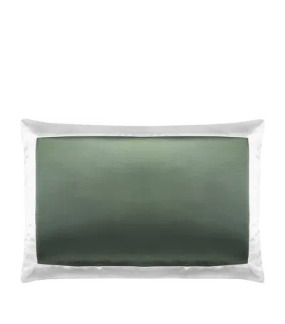 Gingerlily Silk Ashdown Housewife Pillowcase In Green