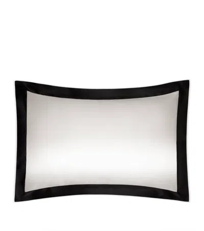 Gingerlily Silk Border King Pillowcase In Black