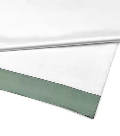 Gingerlily Silk Ebury Super King Flat Sheet In White