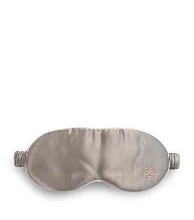 Gingerlily Silk Eye Mask In Grey