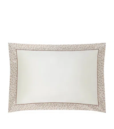 Gingerlily Silk Fern Border King Oxford Pillowcase