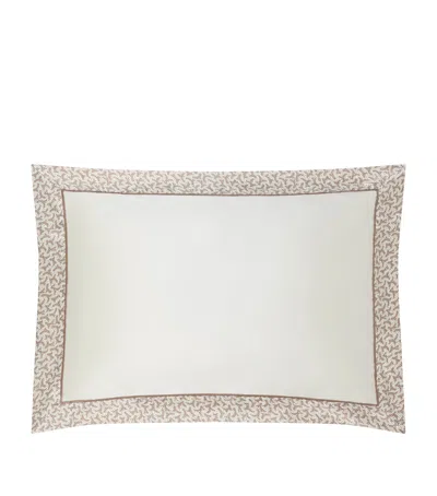 Gingerlily Silk Fern Border Oxford Pillowcase