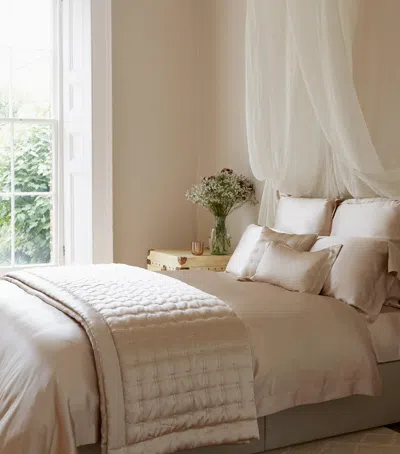 Gingerlily Silk Flat Sheet In Nude