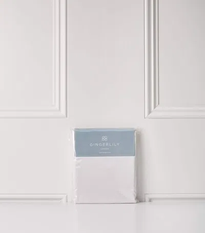 Gingerlily Silk Flat Sheet In White