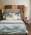 Gingerlily Silk King Fitted Sheet In Green