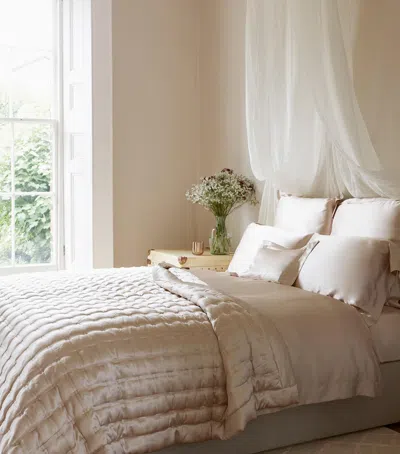 Gingerlily Silk King Fitted Sheet In Pink
