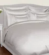 Gingerlily Silk King Fitted Sheet In Silver