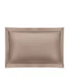 Gingerlily Silk Mocha Oxford Pillowcase In Brown