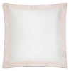 Gingerlily Silk Rattan Euro Sham In Pink/ivory