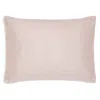 Gingerlily Silk Rattan Piped Boudoir Sham In Pink