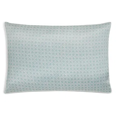 Gingerlily Silk Rattan Piped Pillowcase, King In Green