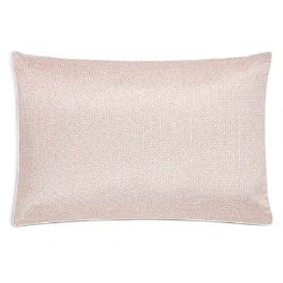 Gingerlily Silk Rattan Piped Pillowcase, Standard In Pink