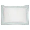 Gingerlily Silk Rattan Sham, Standard In Blue/ivory
