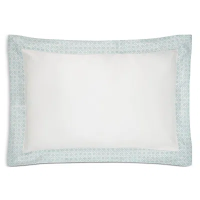 Gingerlily Silk Rattan Sham, Standard In Blue/ivory