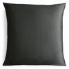 Gingerlily Silk Solid Euro Sham In Black