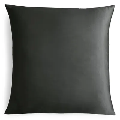 Gingerlily Silk Solid Euro Sham In Black