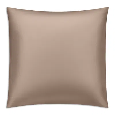Gingerlily Silk Solid Euro Sham In Brown