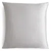 Gingerlily Silk Solid Euro Sham In Silver