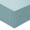 Gingerlily Silk Solid Fitted Sheet, King In Green