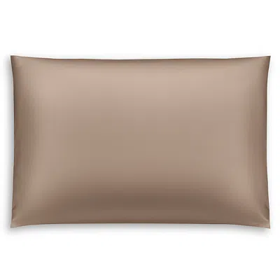 Gingerlily Silk Solid Pillowcase, King In Brown