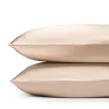 Gingerlily Silk Solid Pillowcase, Standard In Neutral