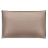 Gingerlily Silk Solid Pillowcase, Standard In Brown