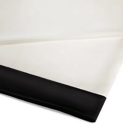 Gingerlily Silk Super King Flat Sheet In White
