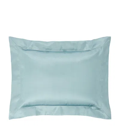 Gingerlily Silk Teal Boudoir Pillowcase In Green