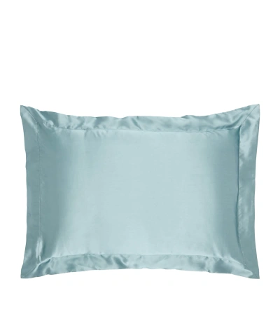 Gingerlily Silk Teal King Pillowcase In Green