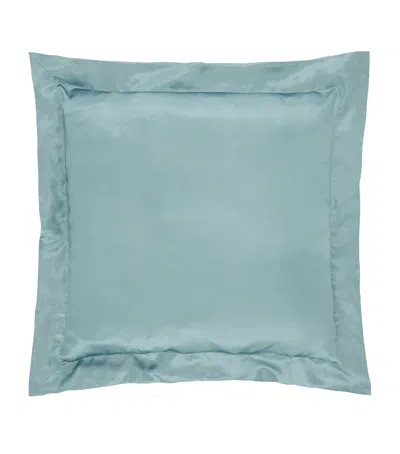 Gingerlily Silk Teal King Square Pillowcase In Green