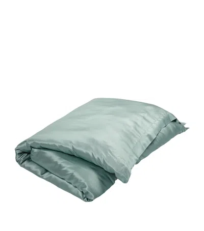 Gingerlily Silk Teal Superking Duvet Cover In Green