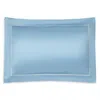 Gingerlily Silk Trim Pillowcase, Standard In Blue