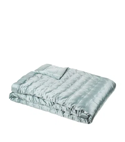 Gingerlily Silk Windsor Double Bedspread In Green